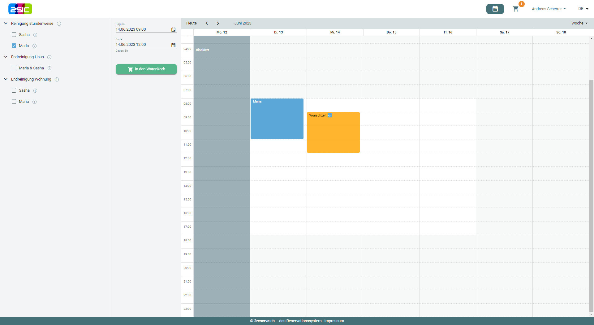 Deine Termine sofort ersichtlich